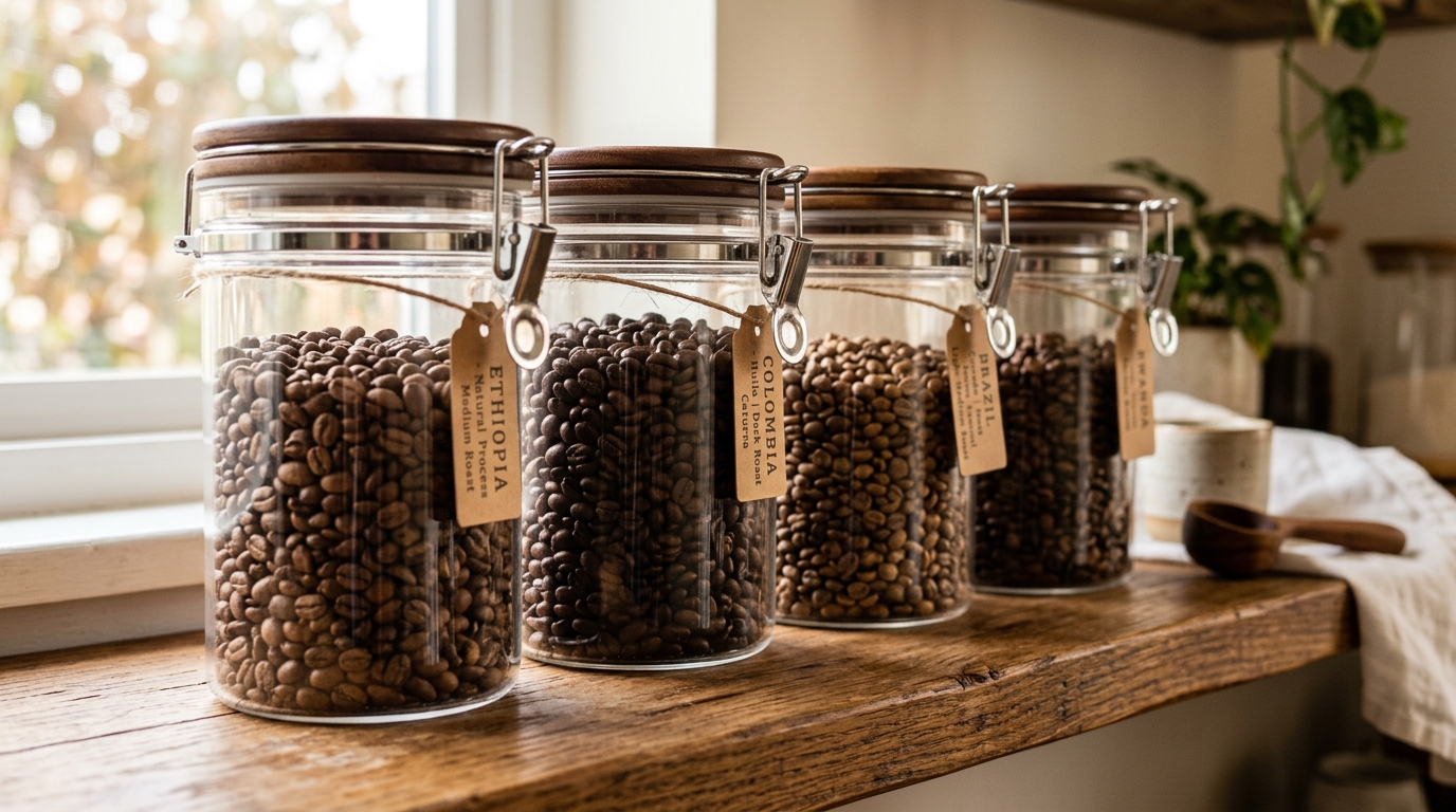 Como Armazenar Grãos de Café: O Guia Definitivo da Sua Adega Caseira